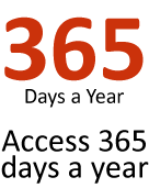 Access 365 days a year